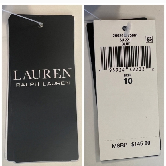 NWT Lauren Ralph Lauren Bleached Wide Leg Jeans Women’s Size 10 - Picture 16 of 16